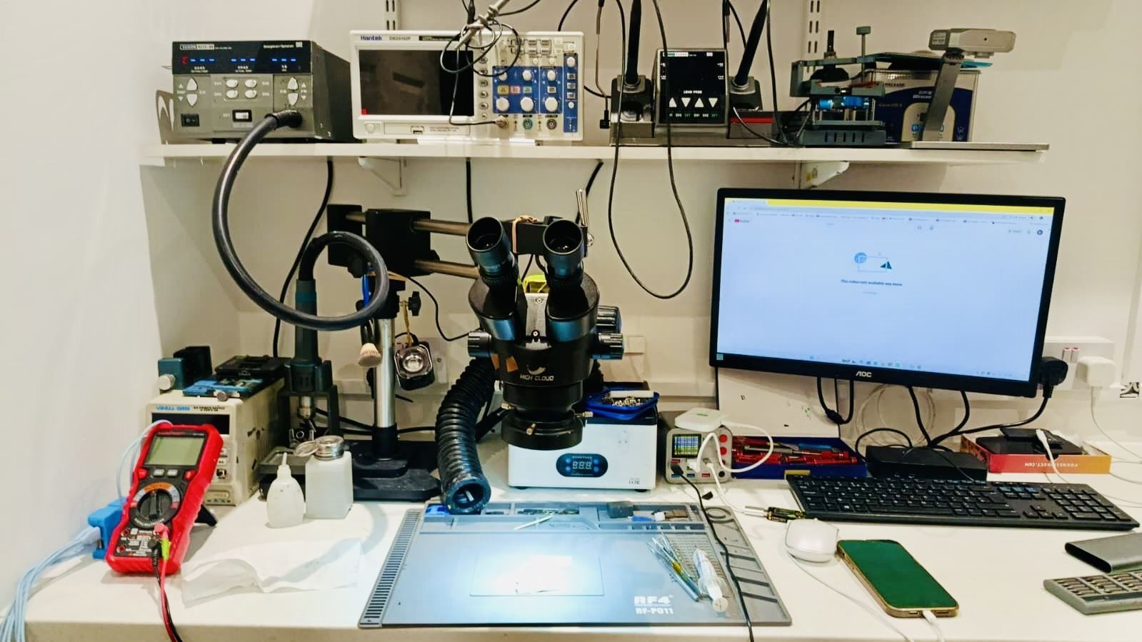 Precision hardware lab workbench